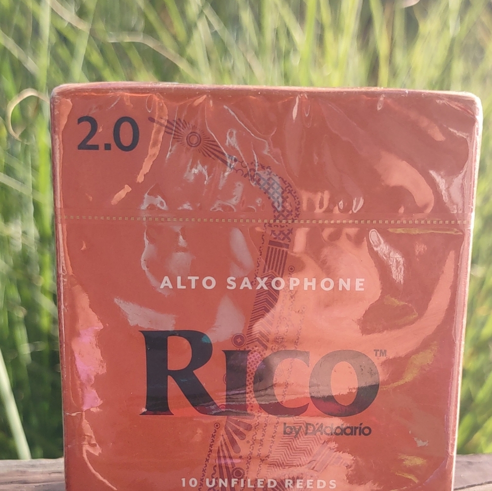 10 Pack Rico Alto Saxophone Unfiled Reeds Strength 2.5 RJA1025 NEW - Picture 2 of 9